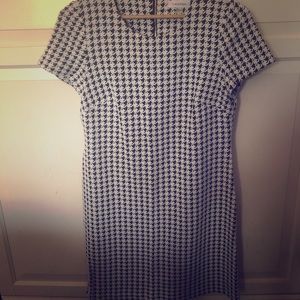 Calvin Klein Houndstooth Pattern Dress